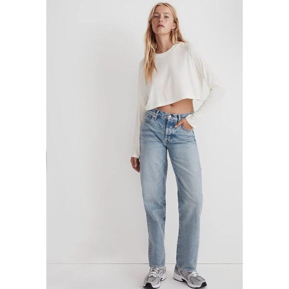 Madewell Raglan Supercropped Tee - Picture 1 of 7